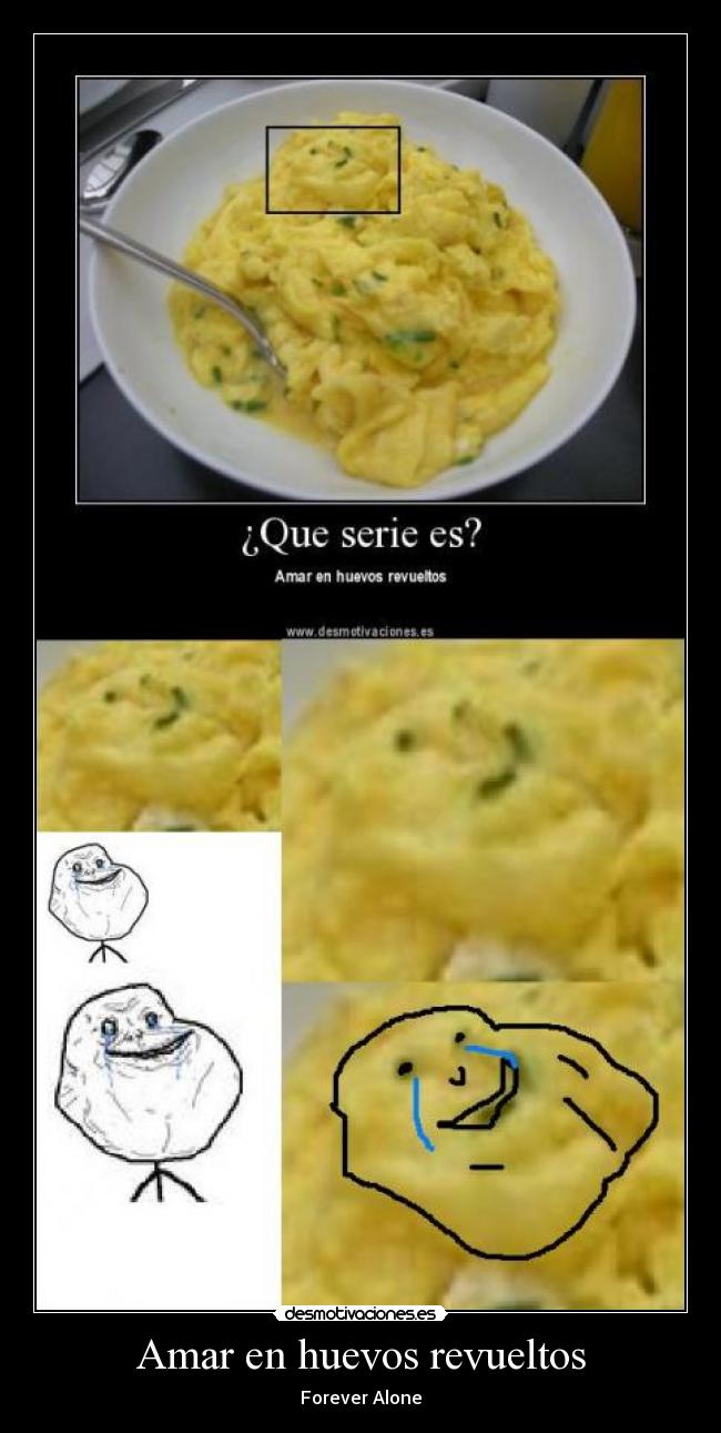 Amar en huevos revueltos -