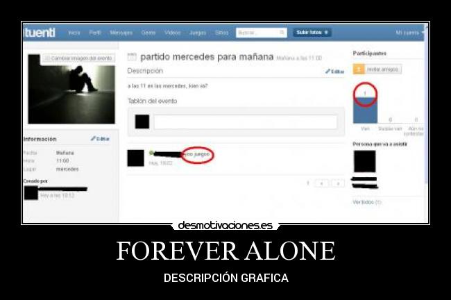 FOREVER ALONE - DESCRIPCIÓN GRAFICA