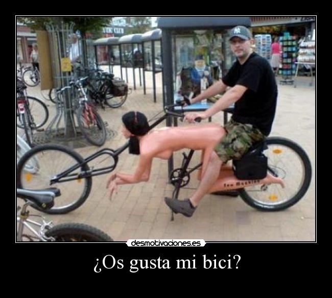 ¿Os gusta mi bici? -