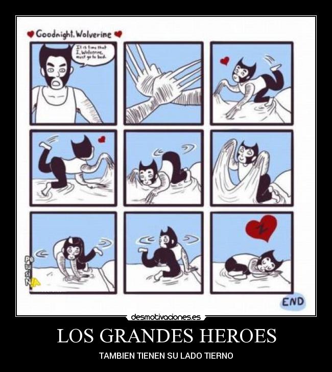 LOS GRANDES HEROES - TAMBIEN TIENEN SU LADO TIERNO