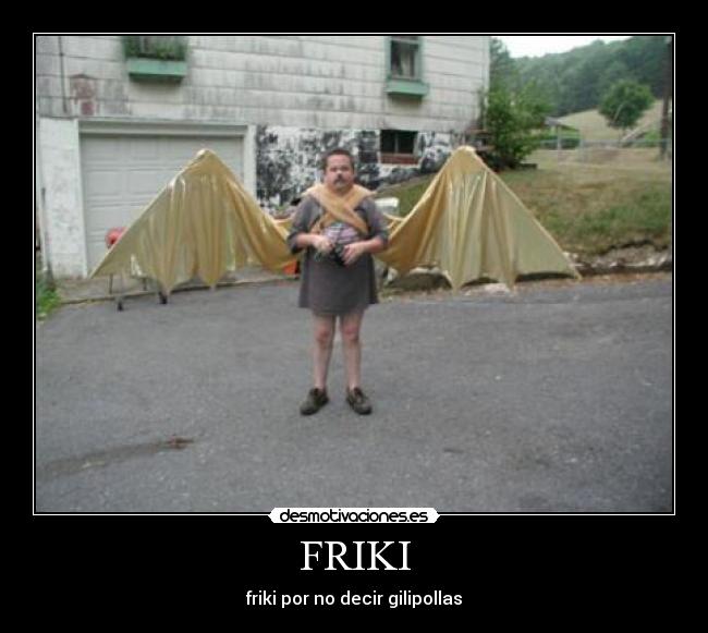 FRIKI - friki por no decir gilipollas