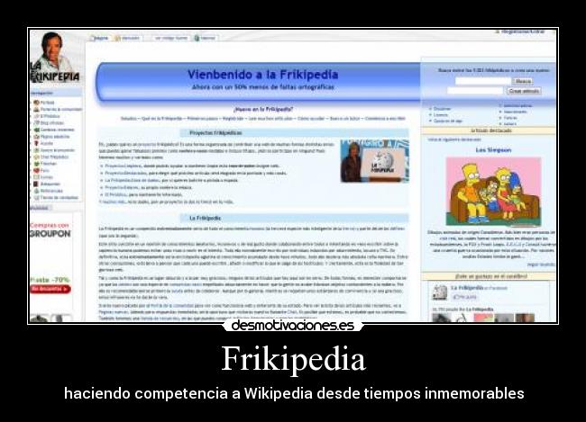 Frikipedia - haciendo competencia a Wikipedia desde tiempos inmemorables