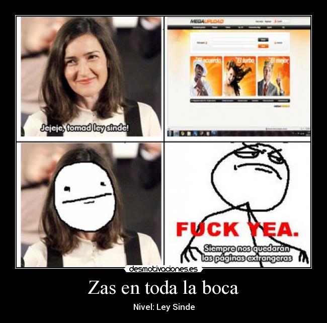 carteles zas toda boca nivel ley sinde desmotivaciones
