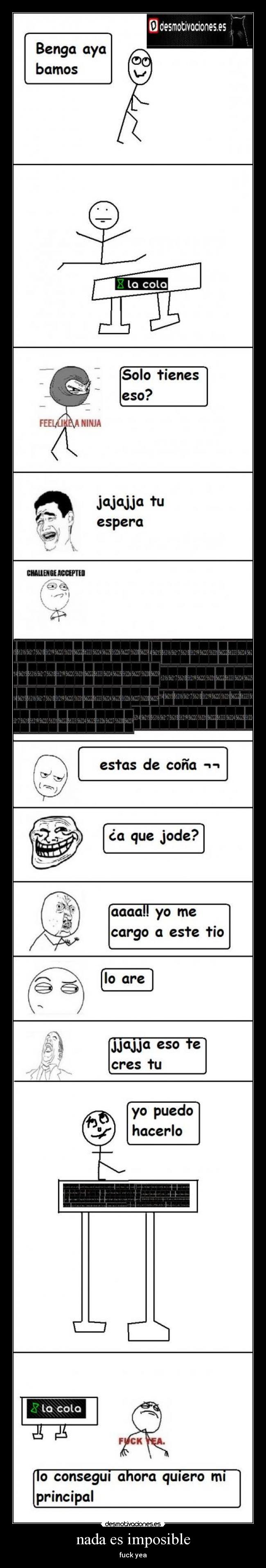 carteles imposible fuck yea desmotivaciones