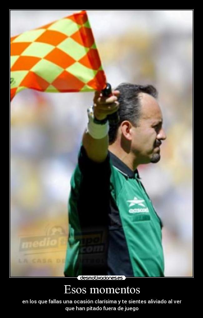 carteles fuera juego futbol arbitro desmotivaciones