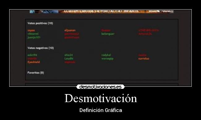 Desmotivación -