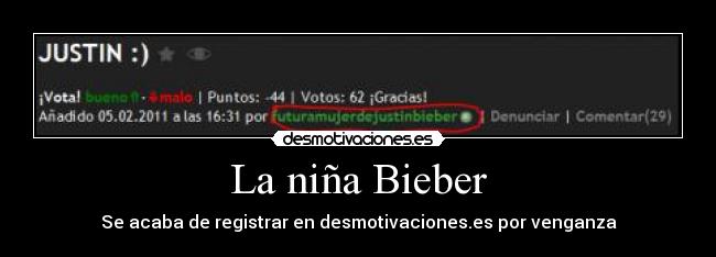 La niña Bieber -