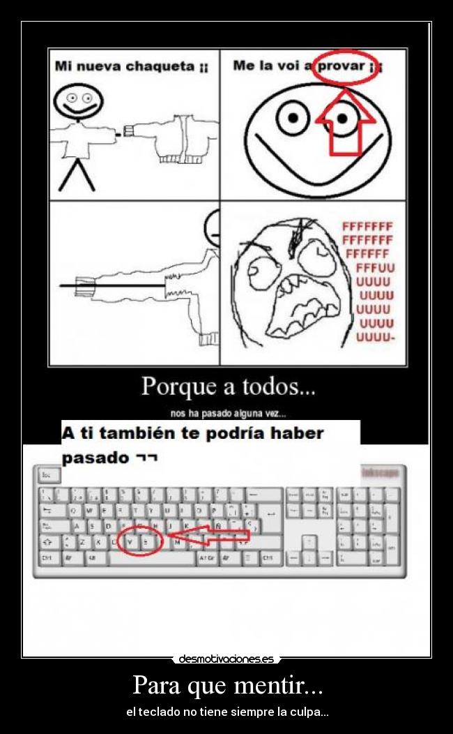 Para que mentir... - el teclado no tiene siempre la culpa...