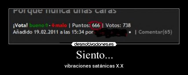 Siento... - vibraciones satánicas X.X