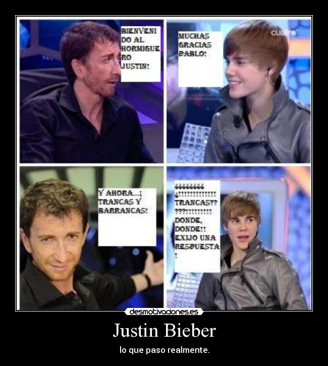 Justin Bieber - lo que paso realmente.