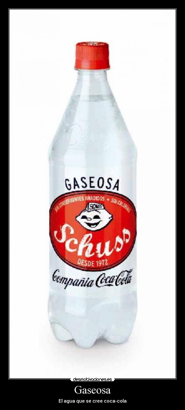 Gaseosa - El agua que se cree coca-cola