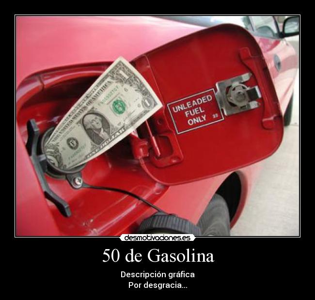 50 de Gasolina - Descripción gráfica
Por desgracia...