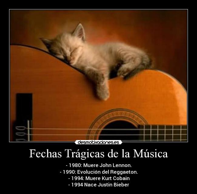 Fechas Trágicas de la Música -