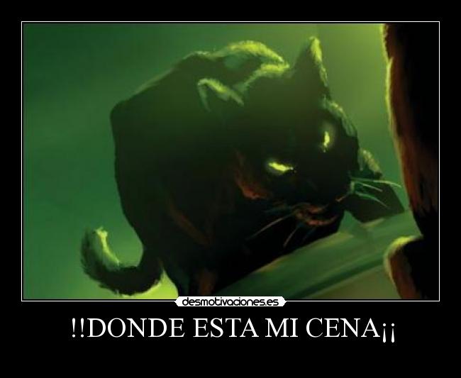 !!DONDE ESTA MI CENA¡¡ -