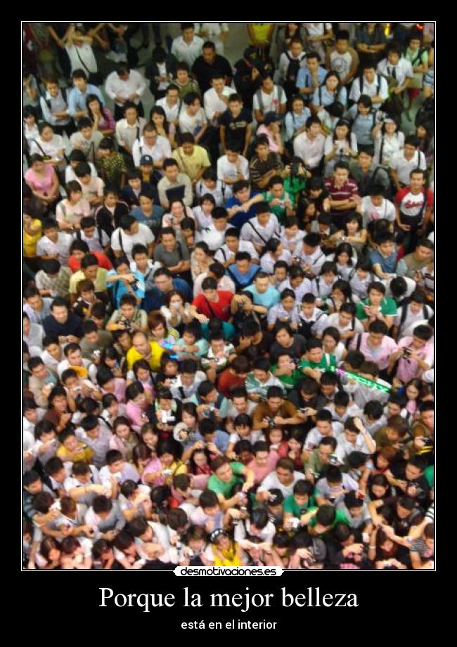 Porque la mejor belleza - está en el interior