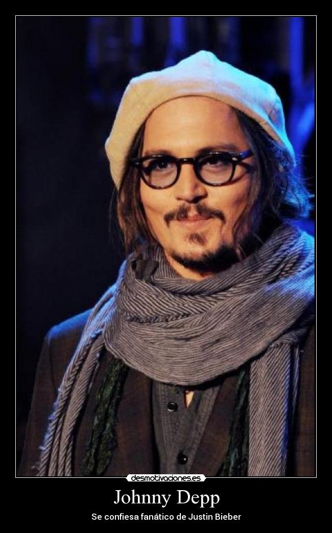 Johnny Depp - Se confiesa fanático de Justin Bieber