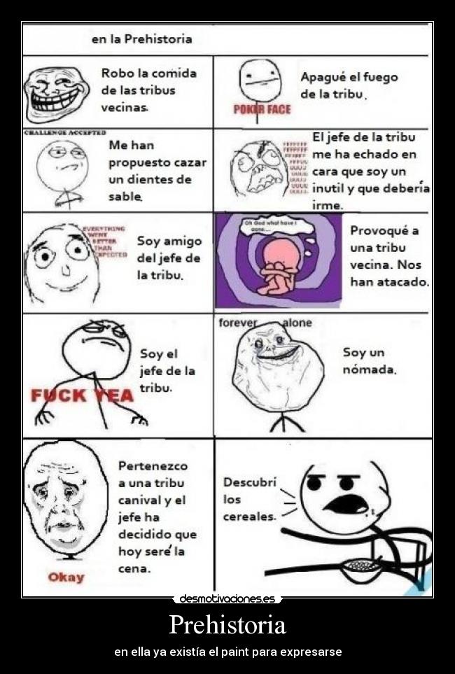 Prehistoria - en ella ya existía el paint para expresarse