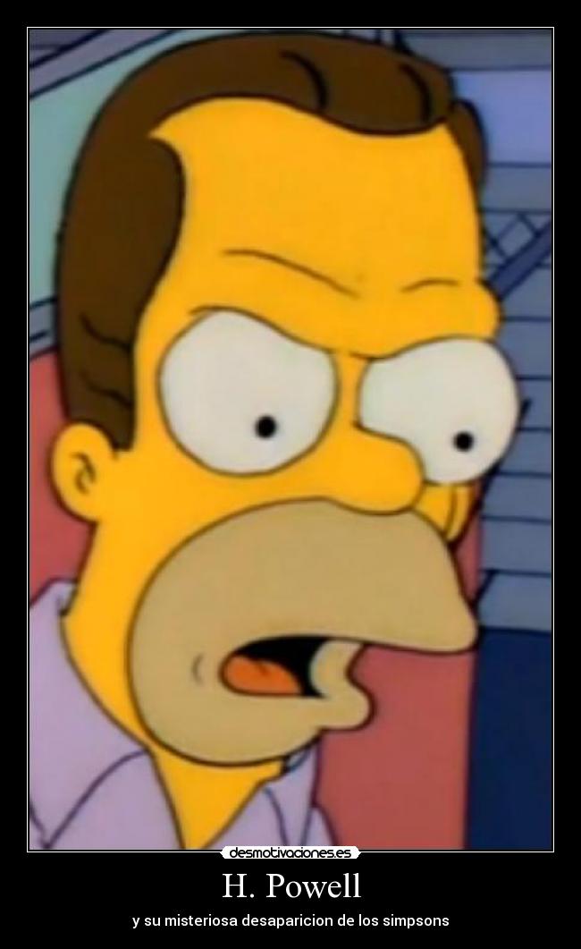 H. Powell - y su misteriosa desaparicion de los simpsons