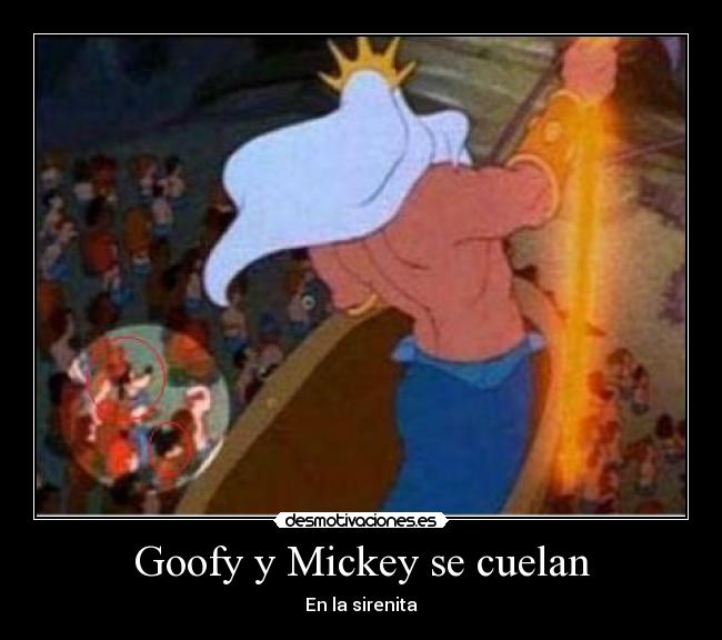 Goofy y Mickey se cuelan - En la sirenita
