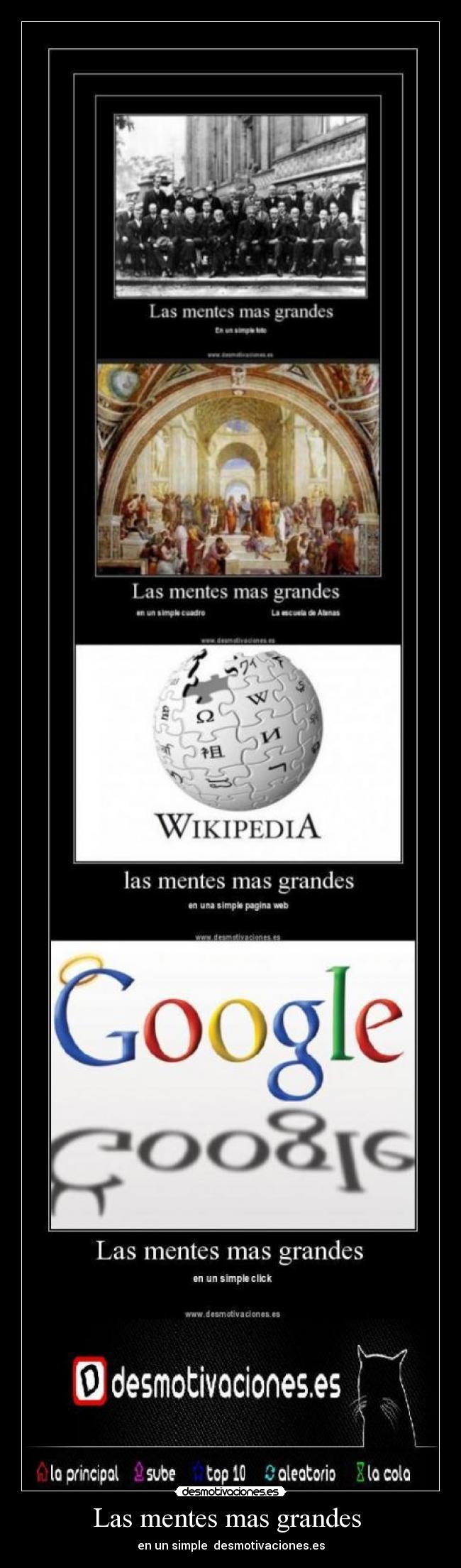 Las mentes mas grandes - en un simple desmotivaciones.es