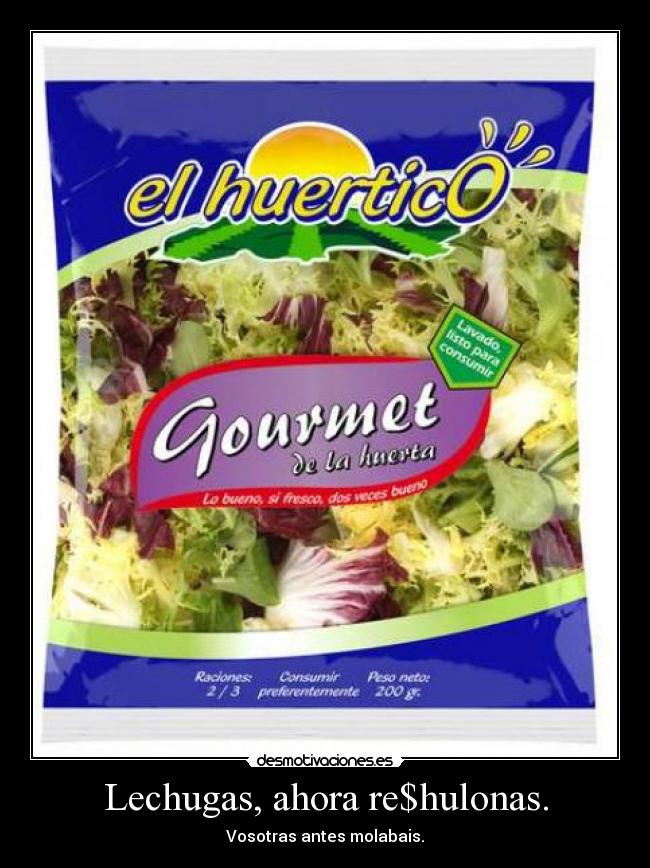 Lechugas, ahora re$hulonas. - 