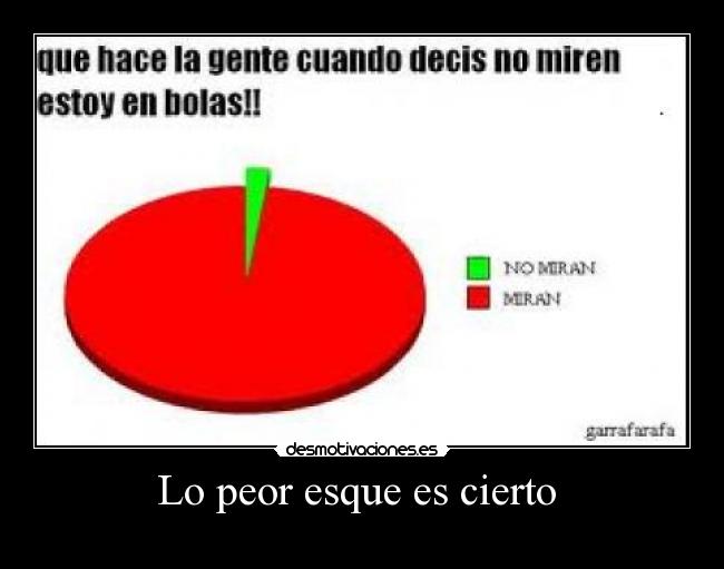 Lo peor esque es cierto -