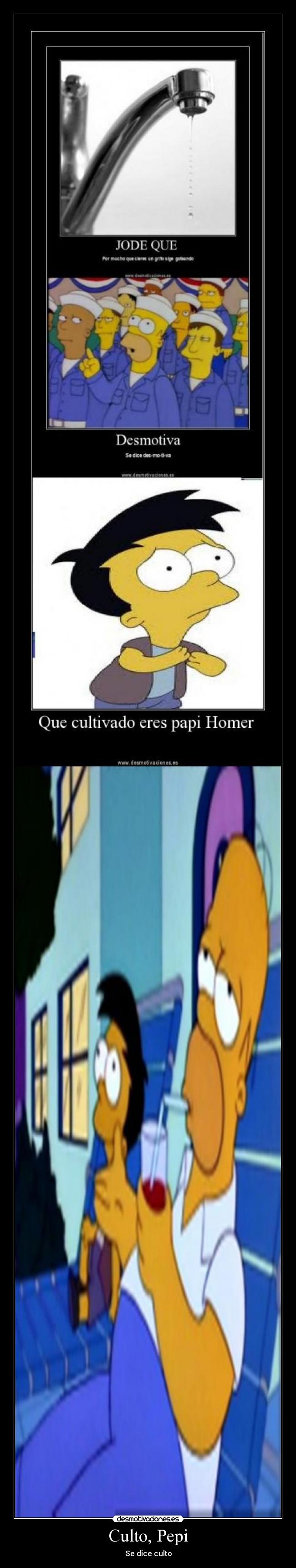 Culto, Pepi - Se dice culto