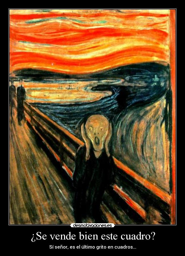 carteles grito munch parida desmotivaciones
