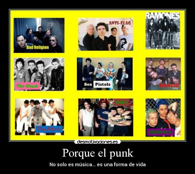 carteles green day bad religion anti flag ramones the clash sex pistols rancid the adicts nofx punk desmotivaciones