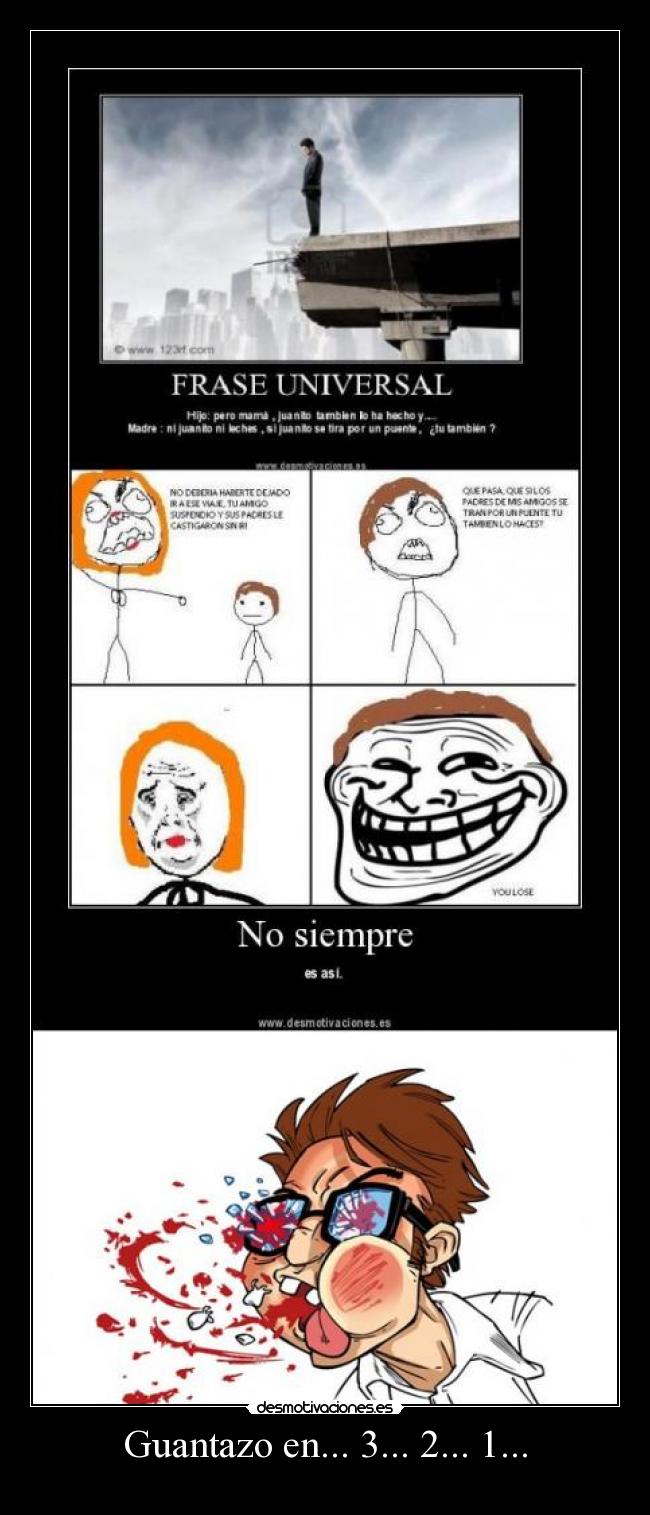 carteles guantazo desmotivaciones
