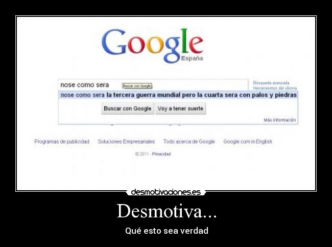 Desmotiva... -