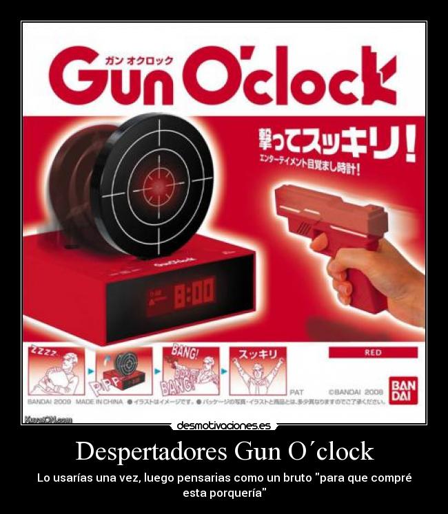 Despertadores Gun O´clock - 