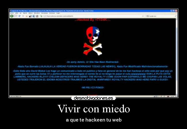 carteles miedo hacker desmotivaciones