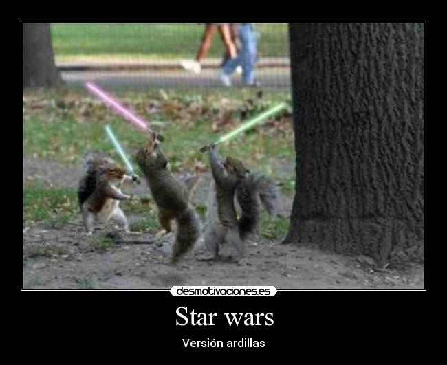 Star wars - Versión ardillas