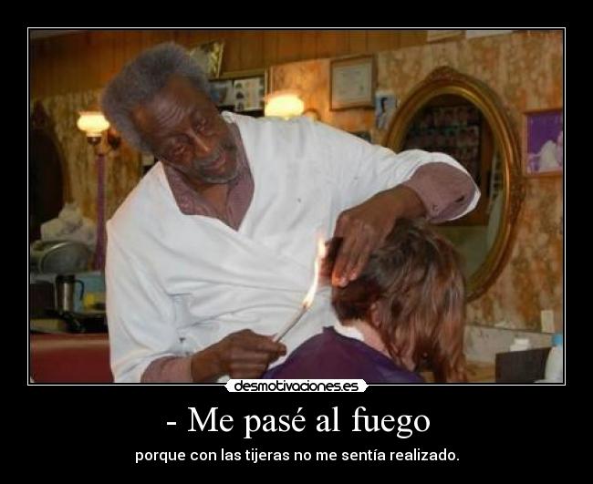 carteles peluquero desmotivaciones