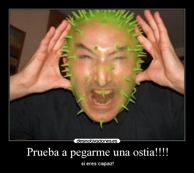 Prueba a pegarme una ostia!!!! - si eres capaz!