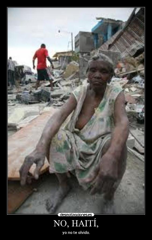 NO, HAITÍ, - 