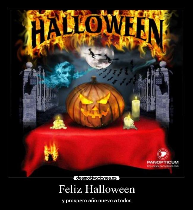 Feliz Halloween - y próspero año nuevo a todos