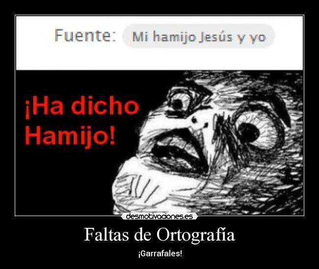 Faltas de Ortografía -