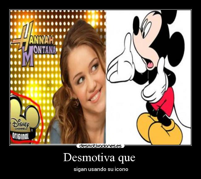 Desmotiva que - sigan usando su icono