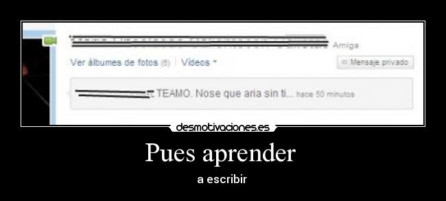 Pues aprender - a escribir