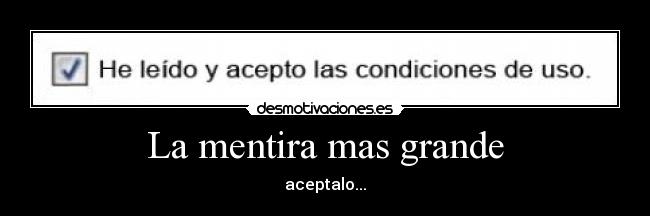 La mentira mas grande - 