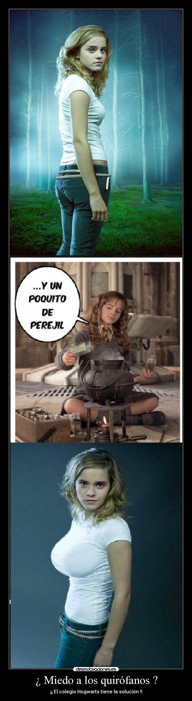 ¿ Miedo a los quirófanos ? - ¡¡ El colegio Hogwarts tiene la solución !!