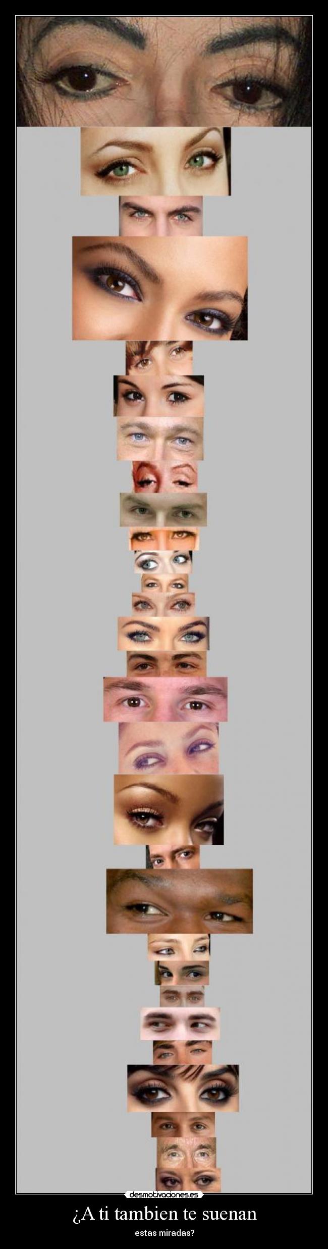 carteles miradas famosas desmotivaciones