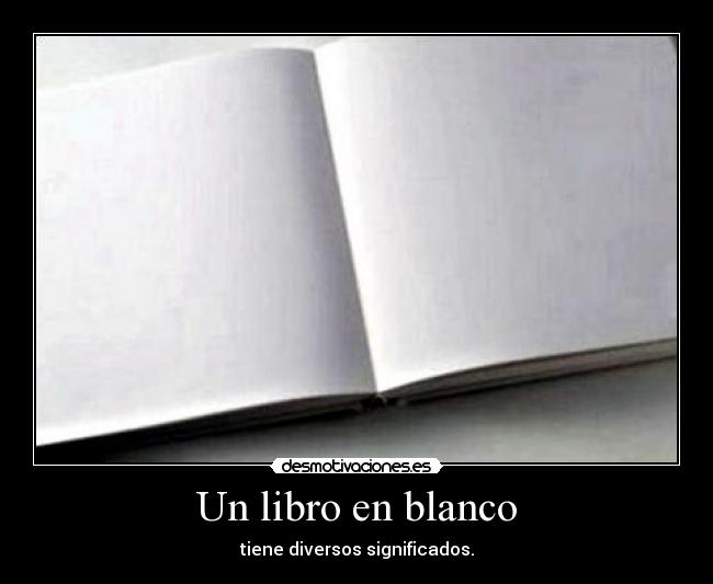 Un libro en blanco - 