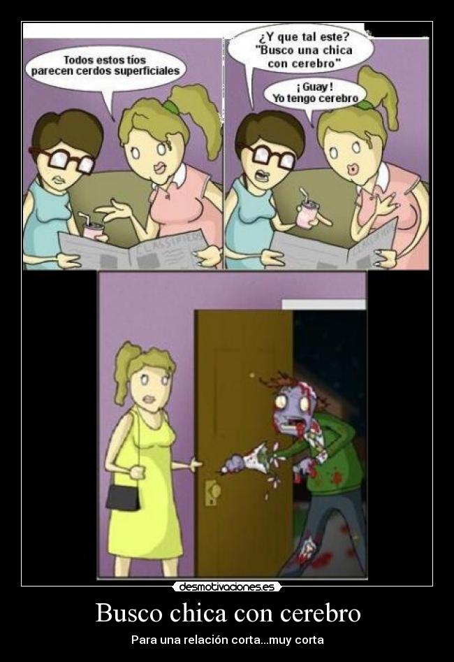 Busco chica con cerebro -