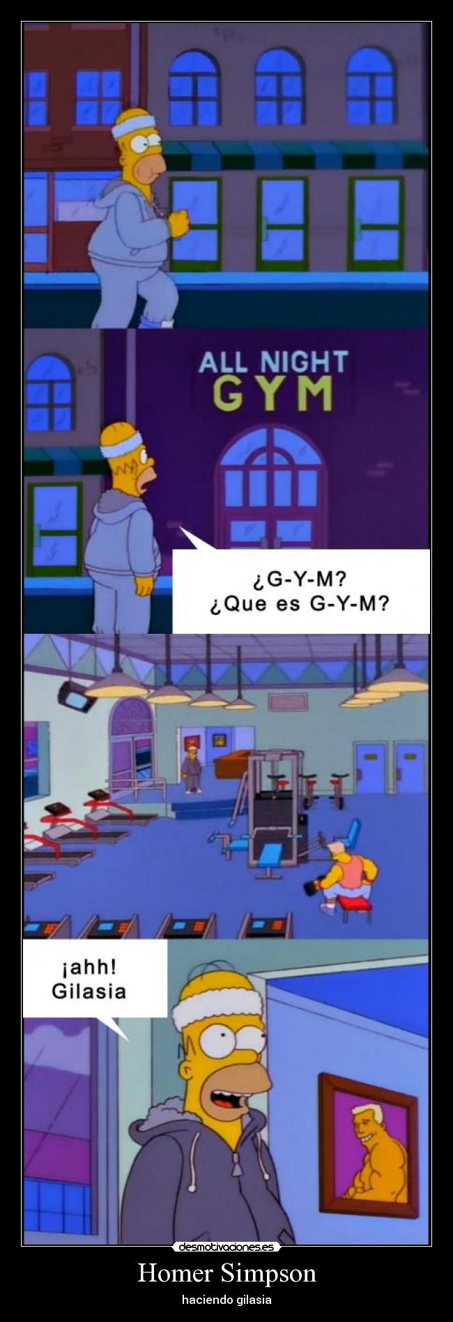 Homer Simpson - haciendo gilasia