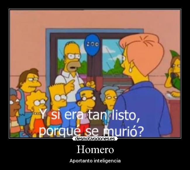 Homero - Aportanto inteligencia