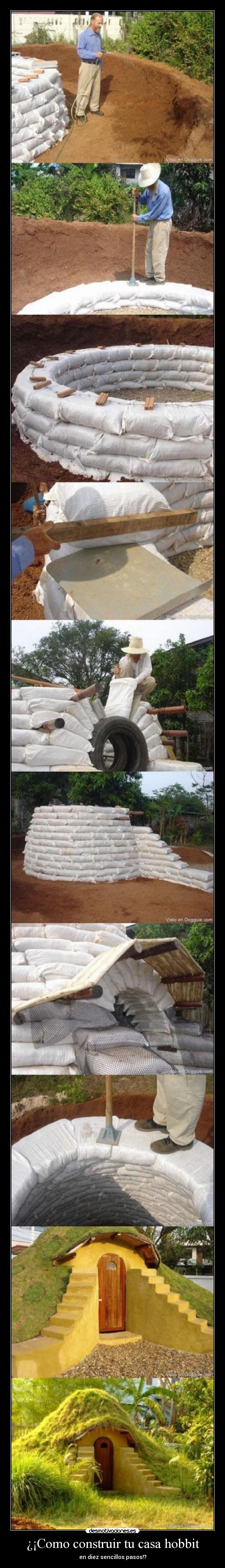 ¿¡Como construir tu casa hobbit -