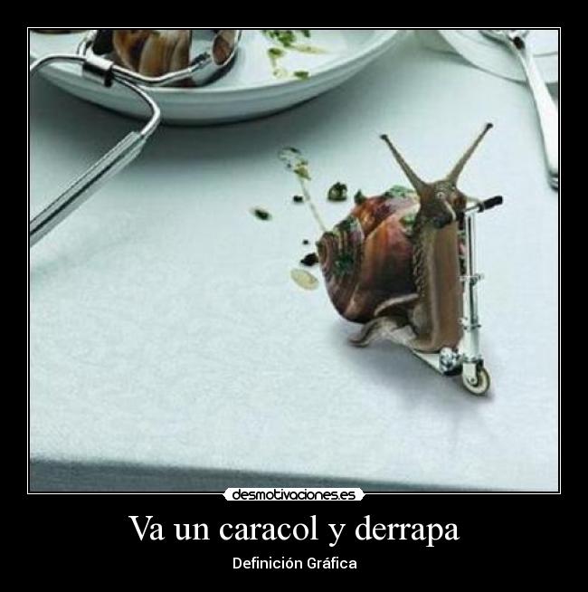 Va un caracol y derrapa - Definición Gráfica